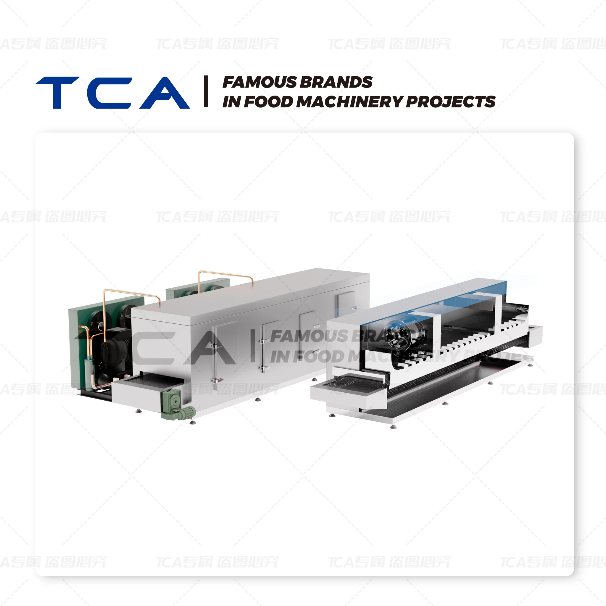 Туннельная быстрозамороженная машина