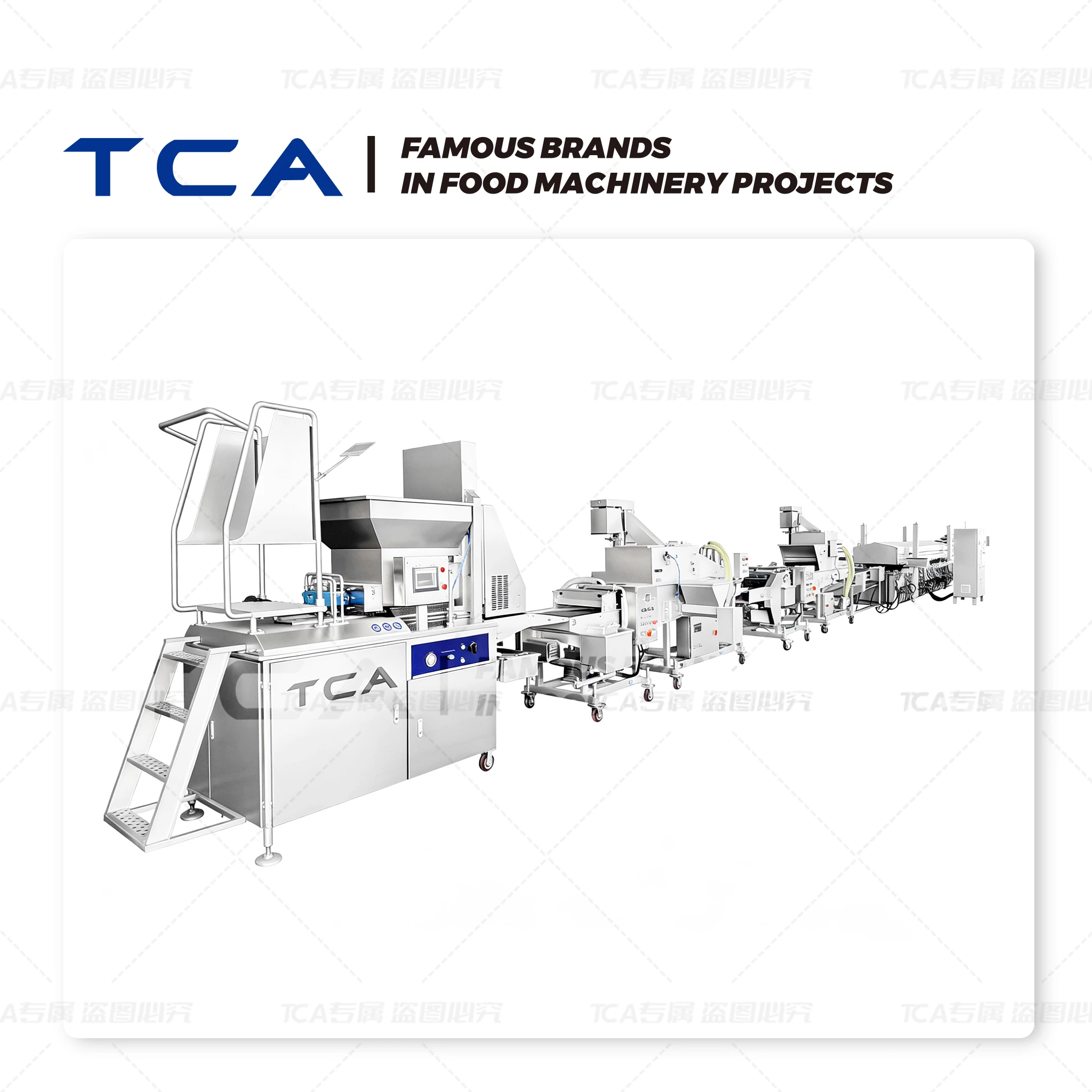 Линия по производству котлет для бургеров с куриными наггетсами