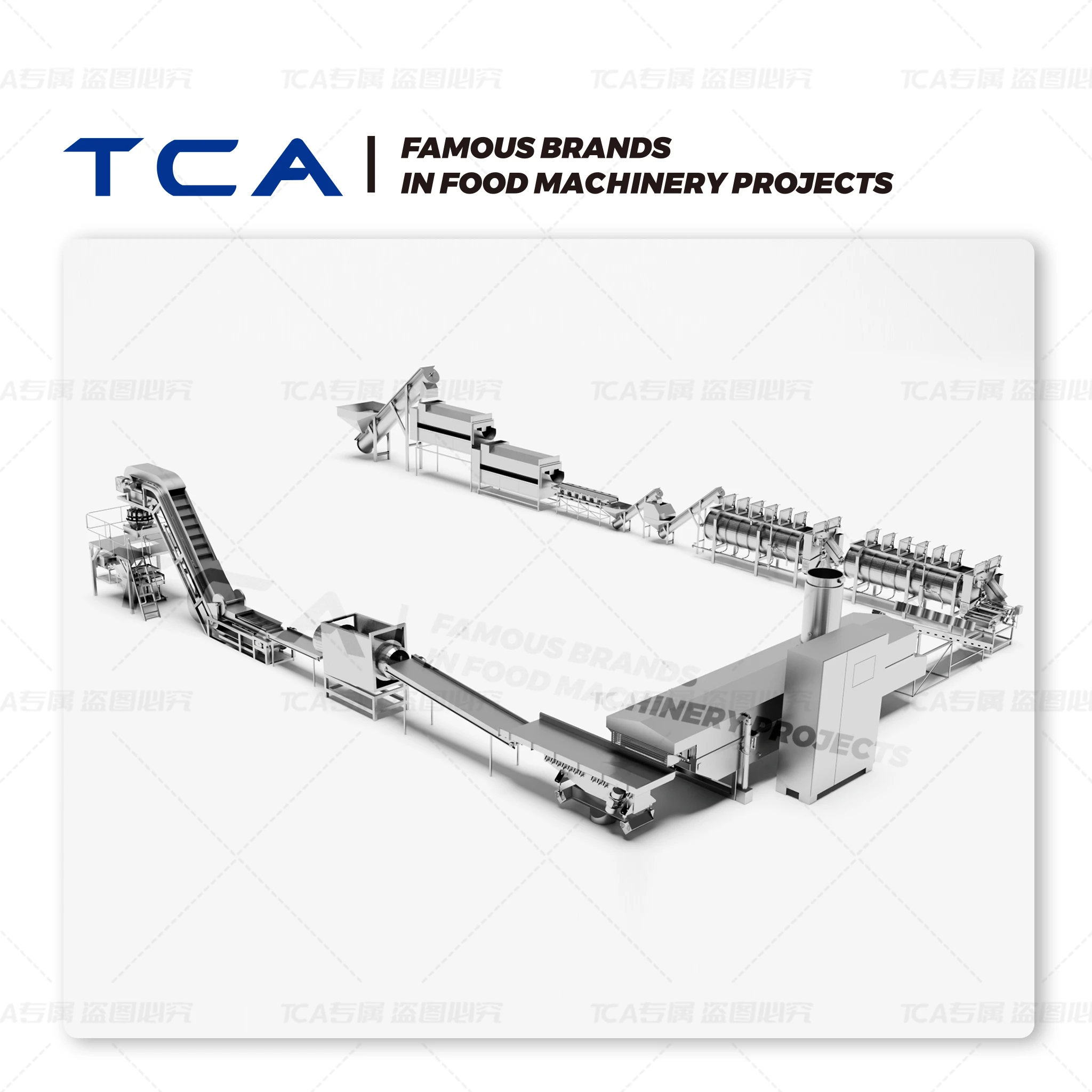 Линия по производству картофельных чипсов
